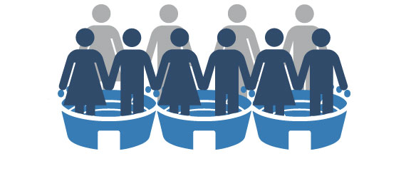 graphic with male and female figures