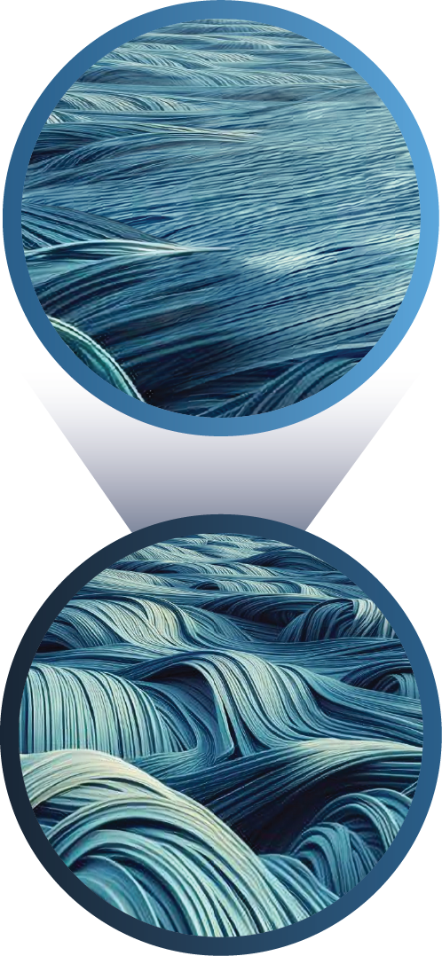 Calm and Rough seas graphic